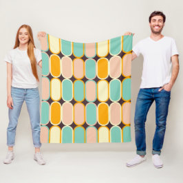 Manta Polar Retro geometric pattern with vertical ovals