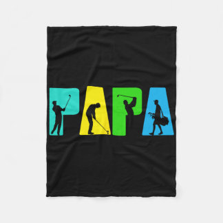 Manta Polar Retro Golfing Papa Golfer Shirt. Regalos De Golf P