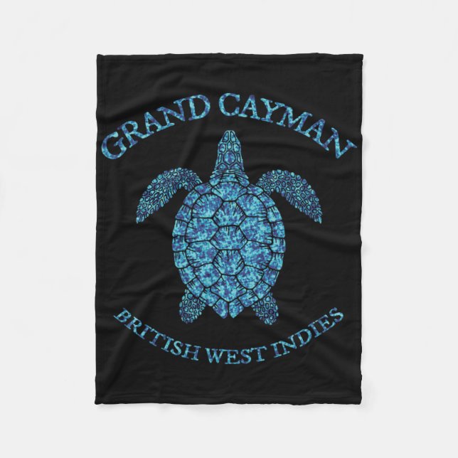 Manta Polar Retro Grand Cayman Islands Sea Turtle Graphic Vint (Anverso)