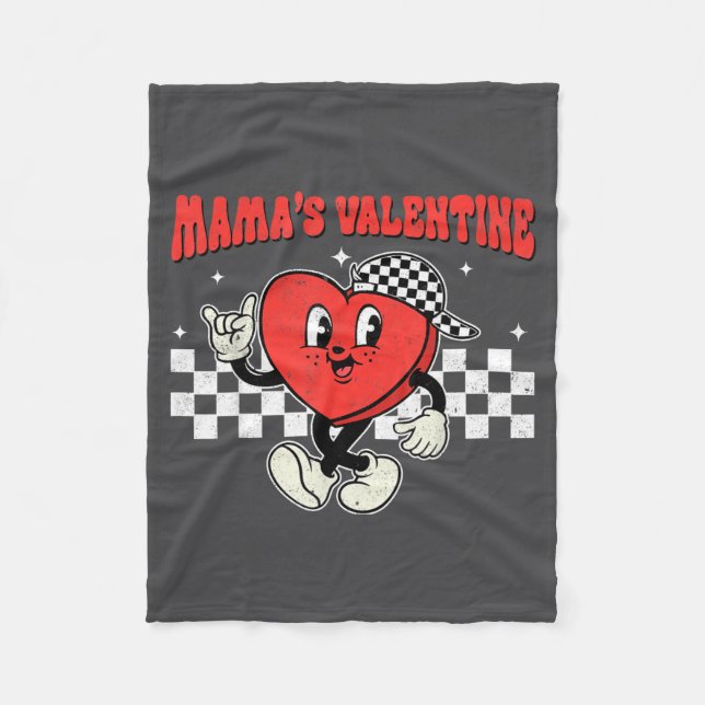 Manta Polar Retro Groovy Heart Throb Valentines Day Toddlers B (Anverso)
