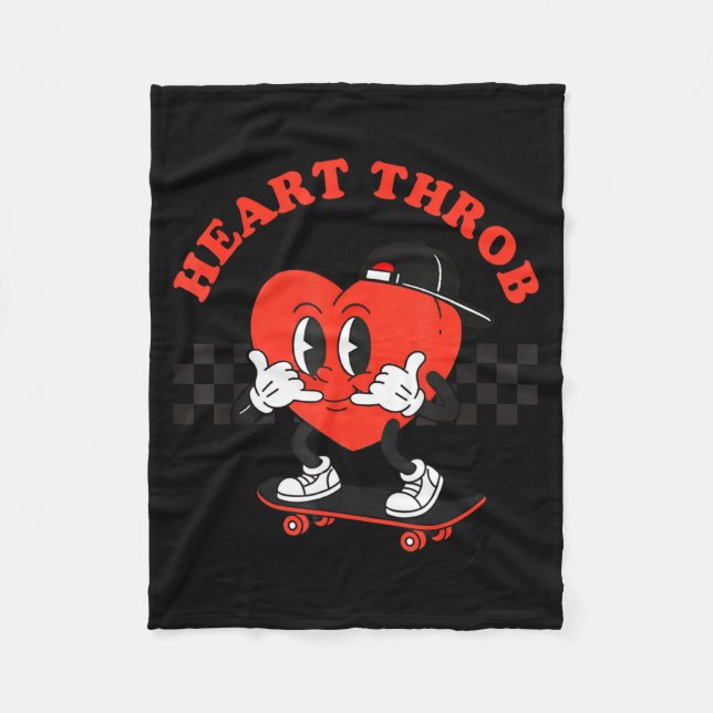 Manta Polar Retro Groovy Heart Throb Valentines Day Toddlers B (Anverso)