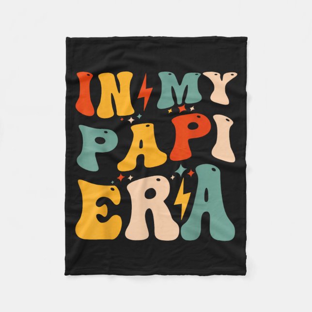 Manta Polar Retro Groovy In My Pa Era Funny Father's Day Mens  (Anverso)