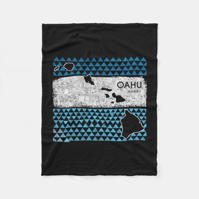 Manta Polar Retro Hawaiian Island Oahu Hawaii Volcano Vacation (Anverso)