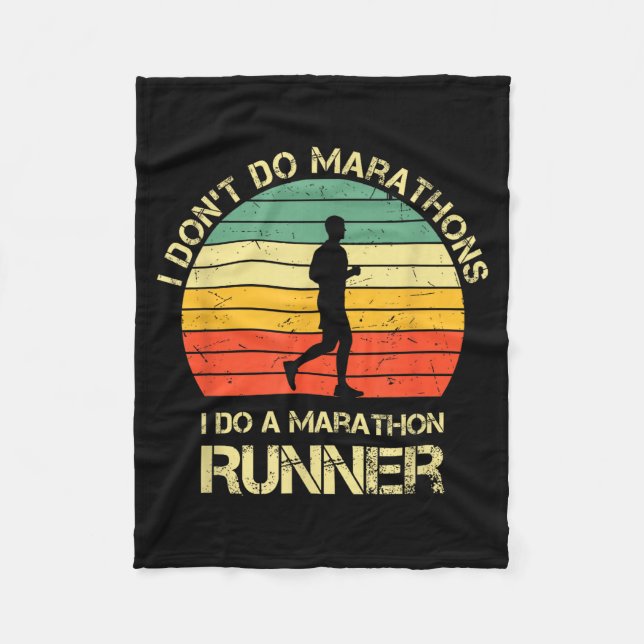 Manta Polar Retro I Don't Do Marathons I Do A Marathon Runner  (Anverso)