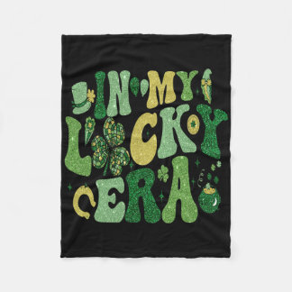 Manta Polar Retro In My Lucky Era St Patricks Day Shamrock Luc