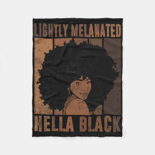 Manta Polar Retro Ligeramente Melanizado Hella Negro Afro Rein