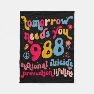 Manta Polar Retro Mañana Te Necesita 988 Ley De Prevención Del