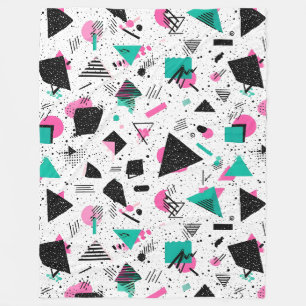 Manta Polar Retro Memphis Geometric Pattern