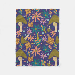 Manta Polar Retro Mushroom Purple Woodland