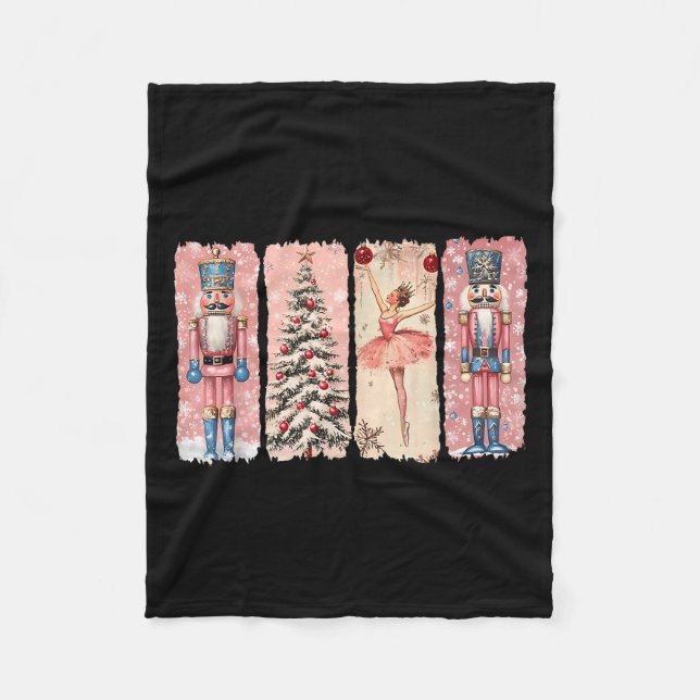 Manta Polar Retro Nutcracker Ballet Nk Christmas Xmas Vibes Wo (Anverso)