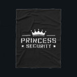 Manta Polar Retro Princess Security Boys Brother Birthday Dad<br><div class="desc">Niños de Seguridad de Princesa Retro Hermano Cumpleaños y Mamá</div>
