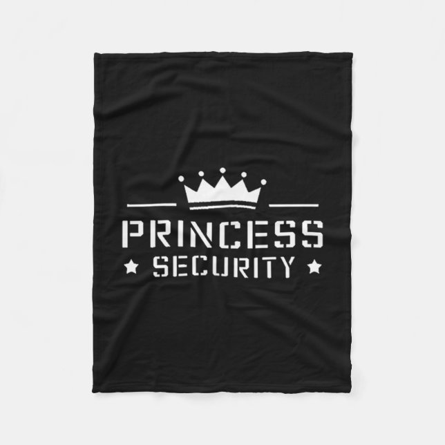 Manta Polar Retro Princess Security Boys Brother Birthday Dad (Anverso)