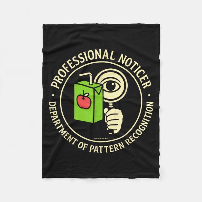 Manta Polar Retro Professional Noticer Department Of Pattern R (Anverso)