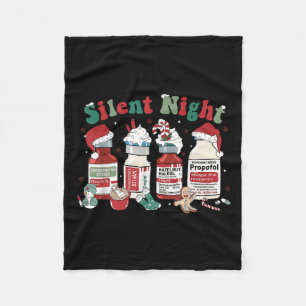 Manta Polar Retro Profol Noche Silenciosa Enfermeras De Uci Di