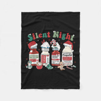 Manta Polar Retro Profol Noche Silenciosa Enfermeras De Uci Di