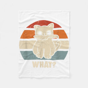 Manta Polar Retro Qué Gato Cuchillo Maullido Gatito Gatos Dive