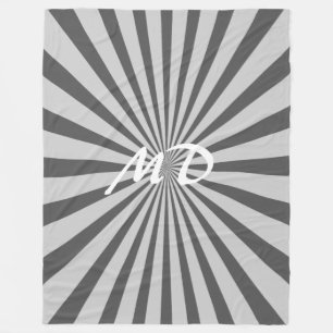 Manta Polar Retro Rays transparente negro + tu idea