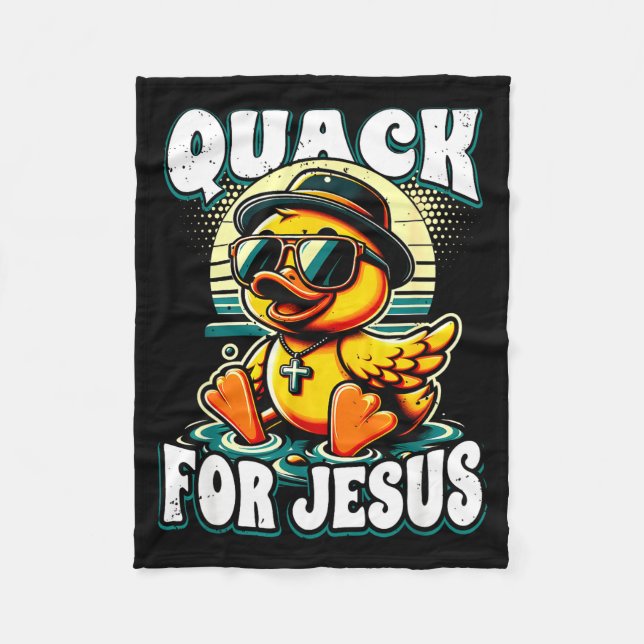 Manta Polar Retro Rubber Duck Christian Rubber Ducky Quacks Fo (Anverso)
