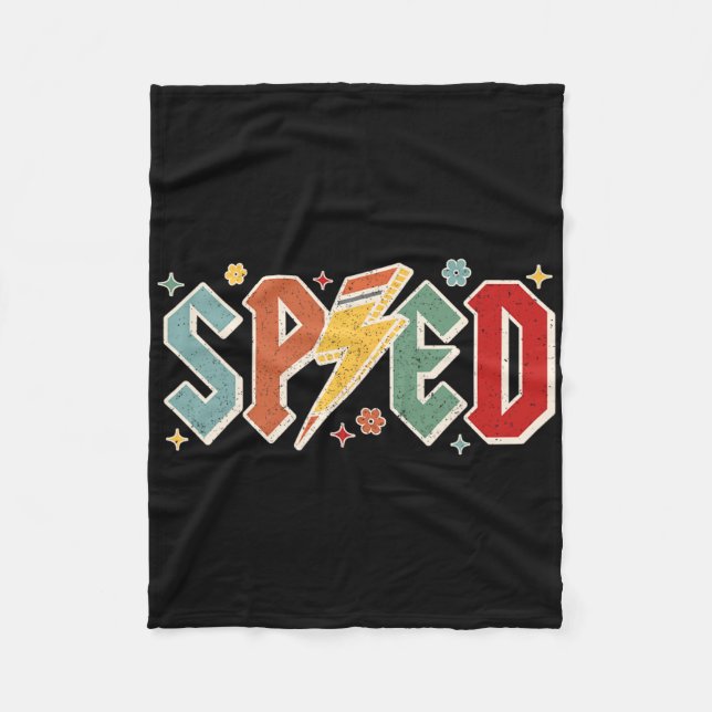 Manta Polar Retro Sped Teacher Pencil Lightning Bolt Back To S (Anverso)