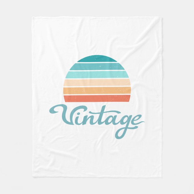 Manta Polar Retro Sunset+Guión de época con problemas (Anverso)