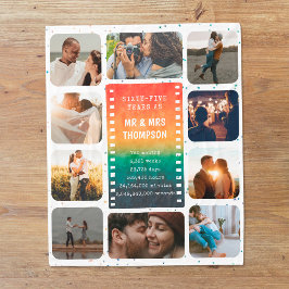 Manta Polar Retro Sunset Photo Mr and Mrs 65th Anniversary