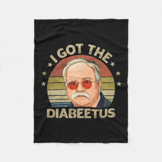 Manta Polar Retro Tengo Diabetus Gracioso Diabetes Tipo 1 2