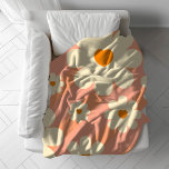Manta Polar Retro Vintage Daisy Floral Botánica 70S Resumen<br><div class="desc">Retro Vintage Daisy Floral Botánica 70S Resumen</div>