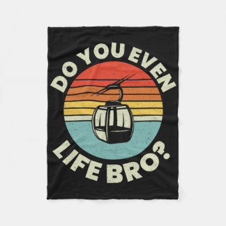 Manta Polar Retro Vintage Ski Do You Even Lift Bro 