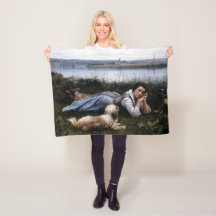 Reverie (Chica que yace en la hierba con su perro)