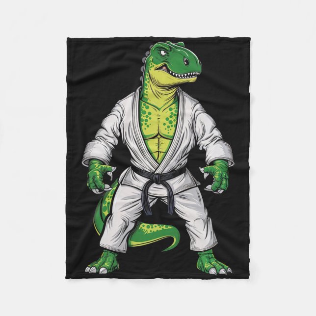 Manta Polar Rex Martial Arts Dinosaur Jiu-jitsu Bjj Karate (Anverso)