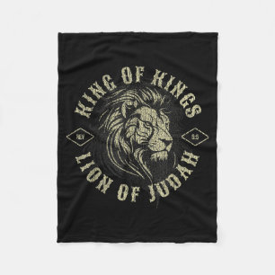 Manta Polar Rey De Reyes León De Judá Fe Cristiana Religiosa