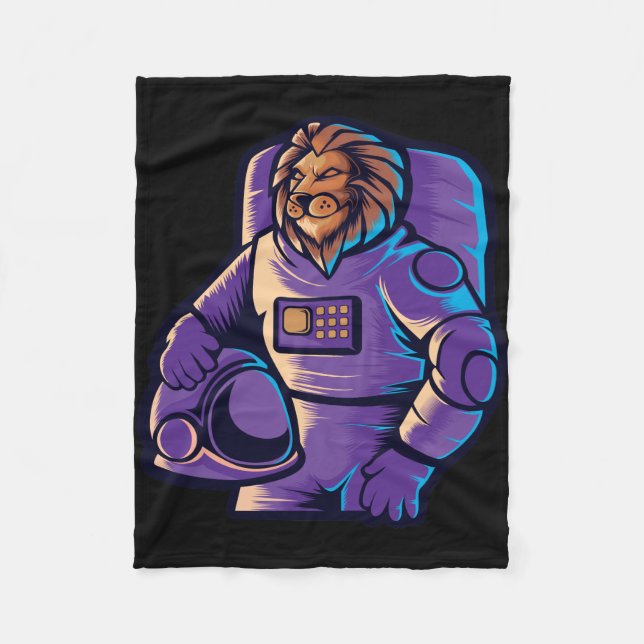 Manta Polar Rey León Astronauta (Anverso)