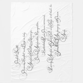 Manta Polar Rezo de la salud y de las bendiciones