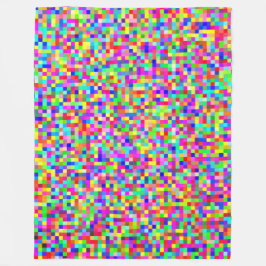 Manta Polar RGB Pixelado Abstracto