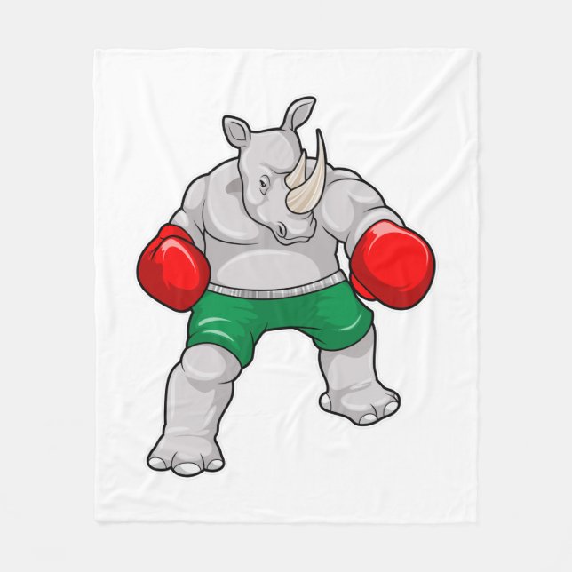 Manta Polar Rhino at Boxing with Boxing gloves (Anverso)