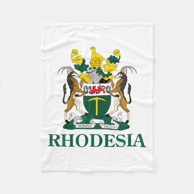Manta Polar Rhodesia Coat Of Arms Zimbabwe Funny South Africa  (Anverso)