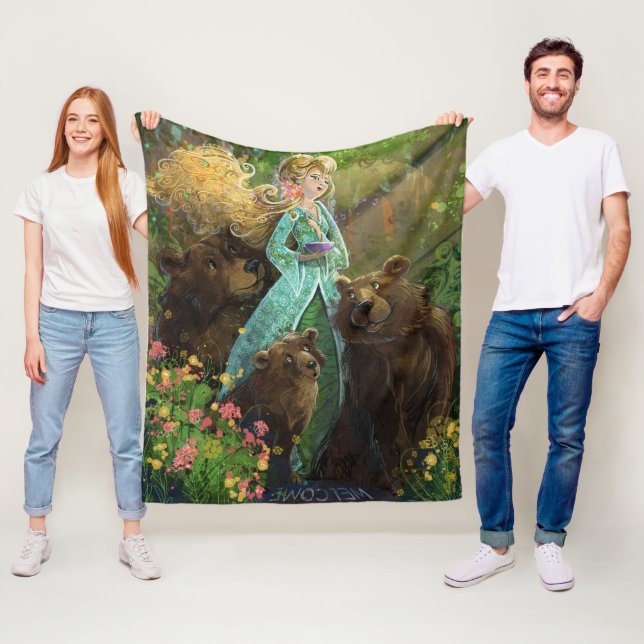 Manta Polar Ricitos de oro y los tres osos (In situ)