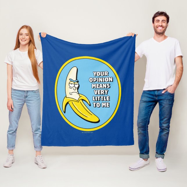 Manta Polar RICK AND MORTY™ | Banana Rick Badge (In situ)