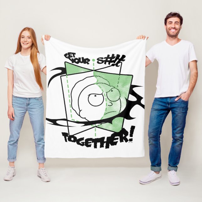 Manta Polar RICK AND MORTY™ | ¡Consigue tu S#!t Juntos! (In situ)