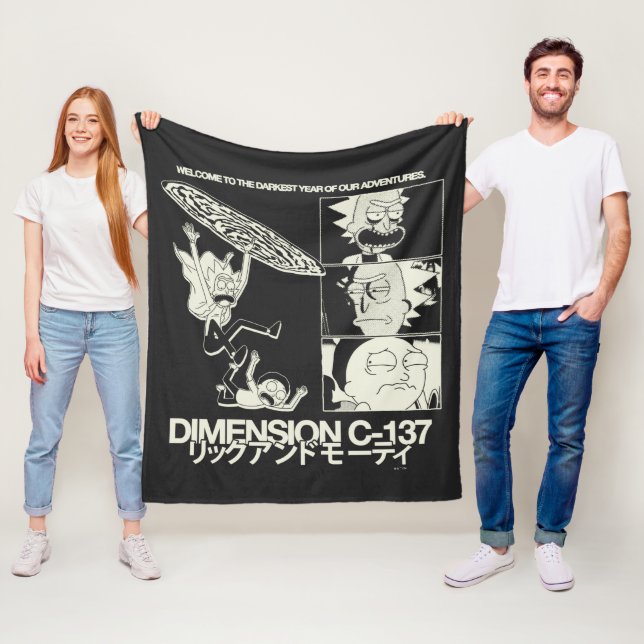Manta Polar RICK AND MORTY™ | Dimensión C-137 (In situ)