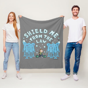 Manta Polar RICK AND MORTY™ Protegerme De La Ley