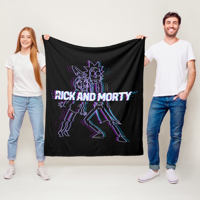 Manta Polar RICK AND MORTY™ | Rick Y Mortalidad Desgarrados (In situ)
