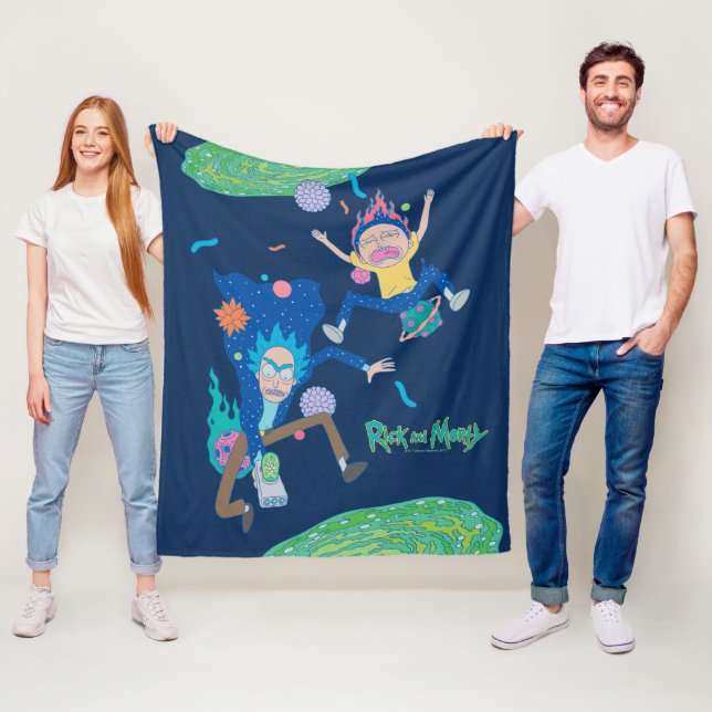 Manta Polar RICK AND MORTY™ | Salto del portal infectado (In situ)