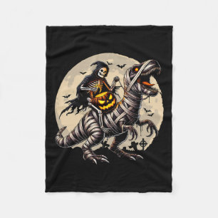 Manta Polar Riendo la momia Dinosaurio T Rex Calabaza Funny Ha