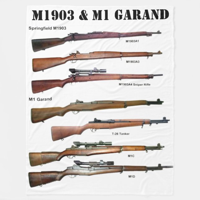 Manta Polar RIFLES GARAND 1903 y M1 (Anverso)