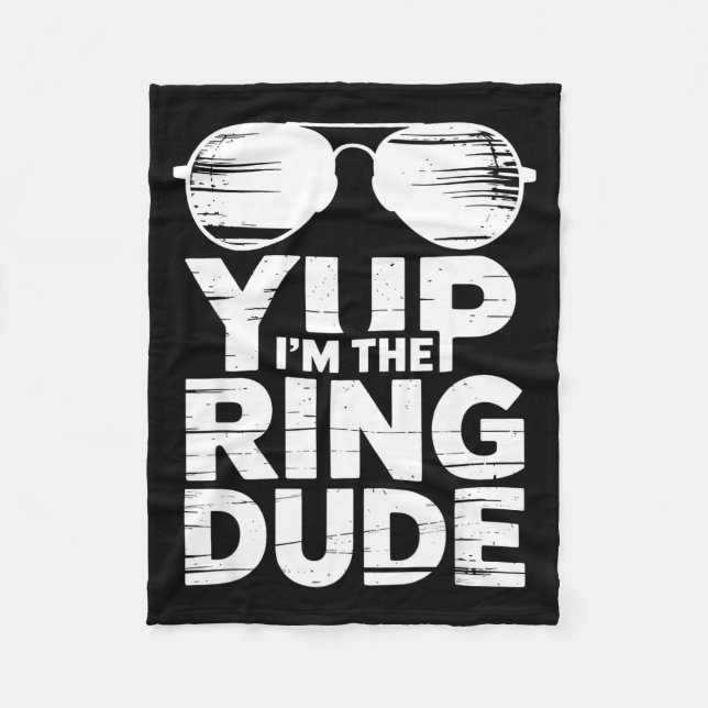 Manta Polar Ring Security Wedding Party Funny Ring Bearer  (Anverso)