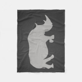 Manta Polar Rinoceronte de la tiza