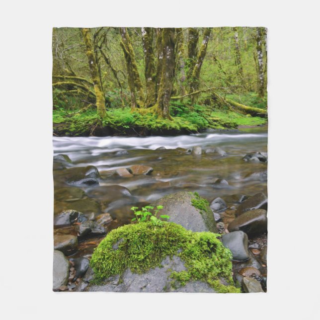 Manta Polar Río en bosque verde, Oregón (Anverso)