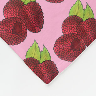 Manta Polar Ripe Fresco Verano Rojo Raspberries Fruit Berry