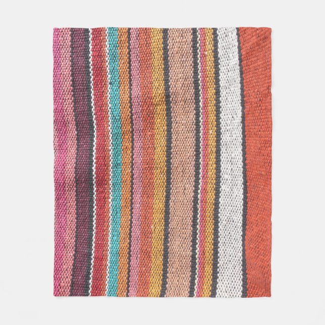 Manta Polar Riqueza de la alfombra: Texturas Peruanas Mexicana (Anverso)
